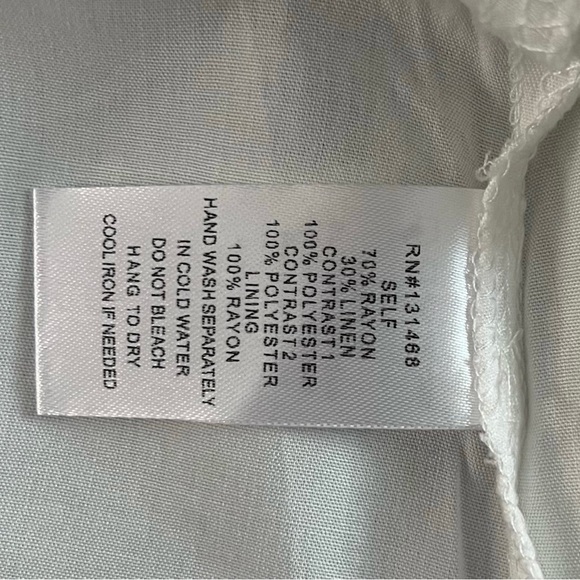 NWT Impressions Charming Attitude White Tiered Shift Mini Dress - Picture 10 of 10